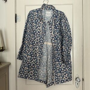 Madewell Raincoat cinch waist Wms M